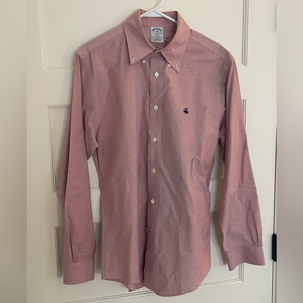 Brooks brothers pink button down